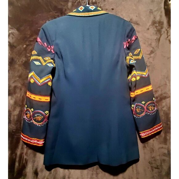 Vintage Iceberg Made In Italy Blazer Jacket Black Small 42 - Picture 7 of 7